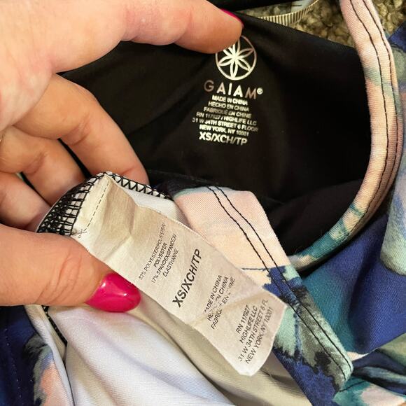 GAIAM Sodalite Blue Shine Bra Tank Size XS - Picture 5 of 5